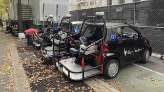 CP Communications smart cars at NYC Marathon