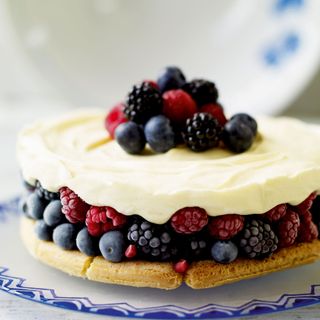 Summer Berry Tiramisu Cake