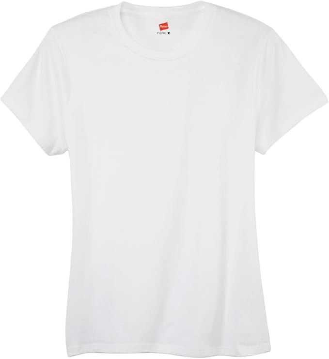 Hanes, Hanes Womens Perfect-T Short Sleeve T-Shirt Fashion T Shirts, White, Medium Us