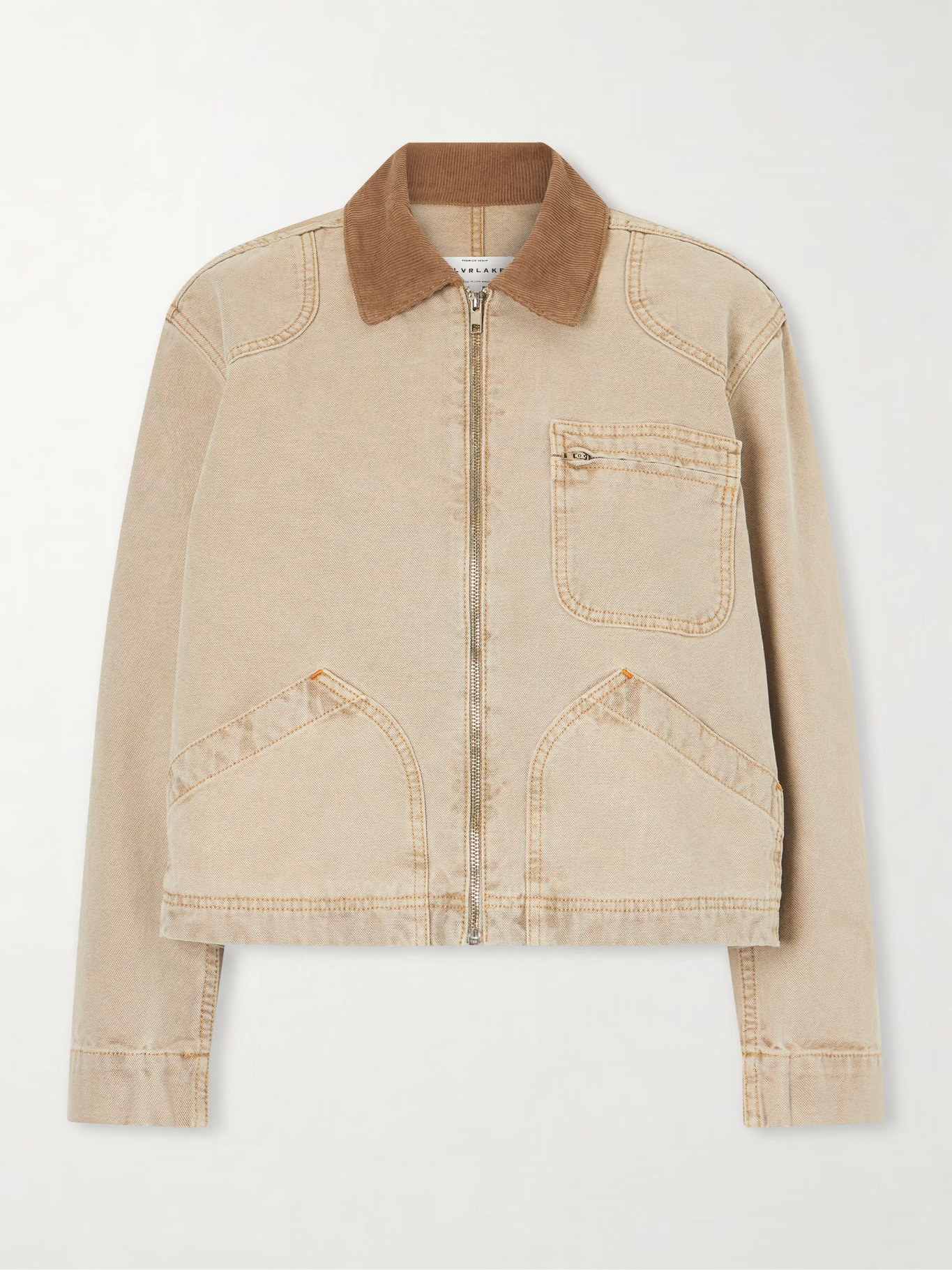 Slvrlake , Harley Corduroy-Trimmed Cotton-Canvas Jacket
