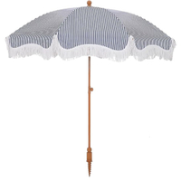 MFSTUDIO 7ft Patio Beach Umbrella with Fringe