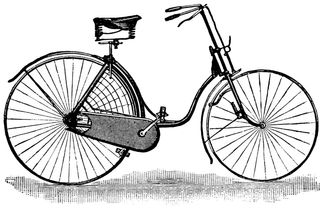 A ladies' safety bicycle from 1889.