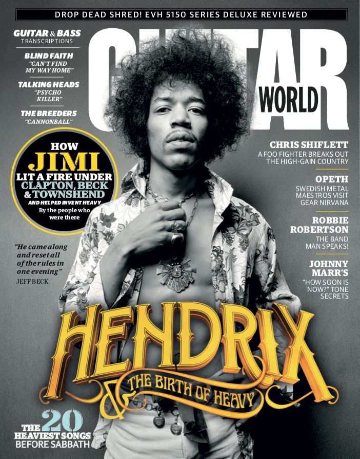 Guitar World covers depicting artists most frequently featured