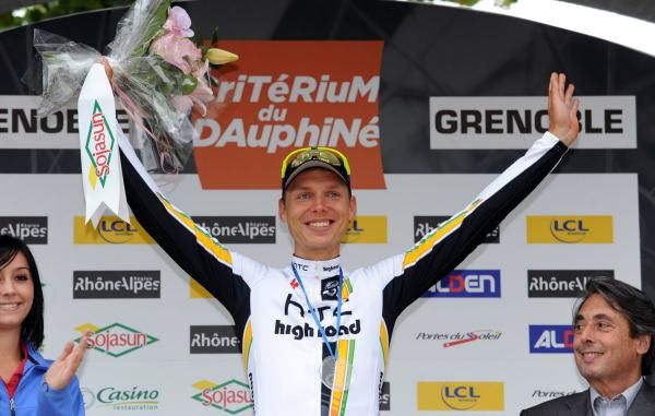Tony Martin (HTC-Highroad) celebrates his stage victory