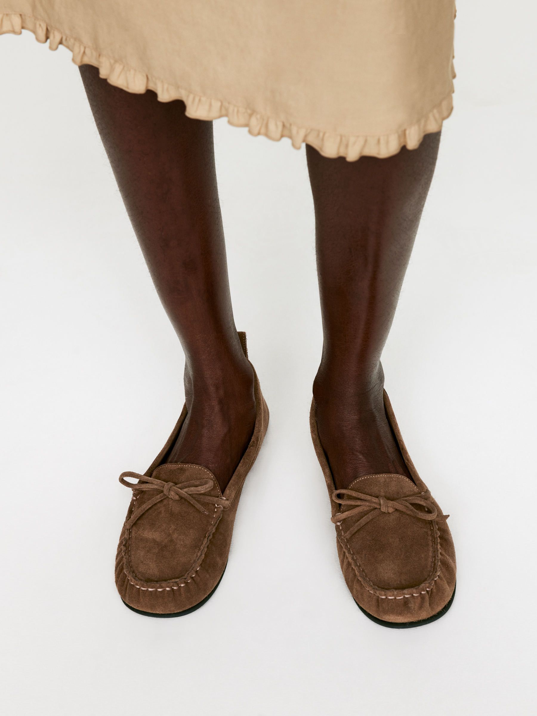Suede Moccasin Loafers – Brown – Women – Arket Gb