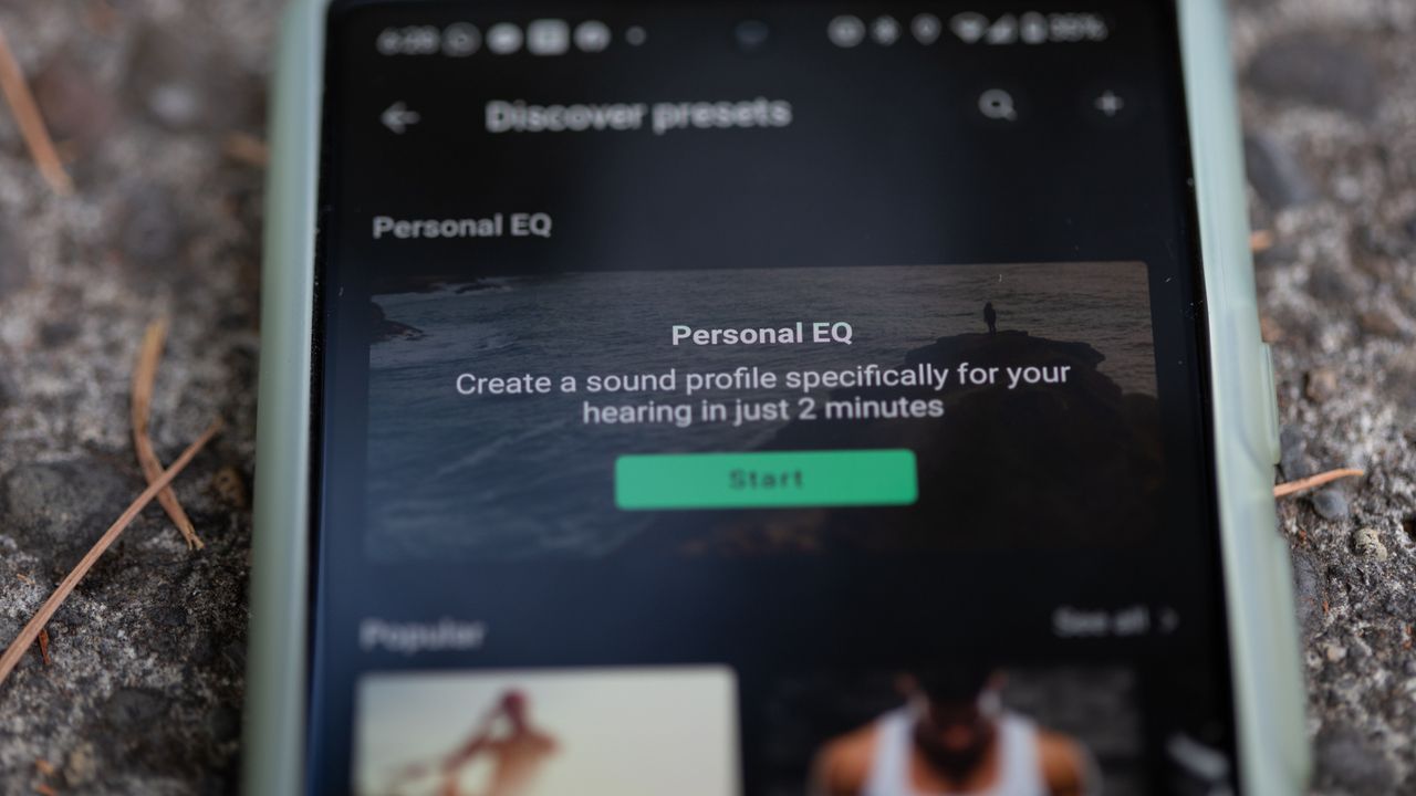 Jaybird Vista 2 personal EQ in app