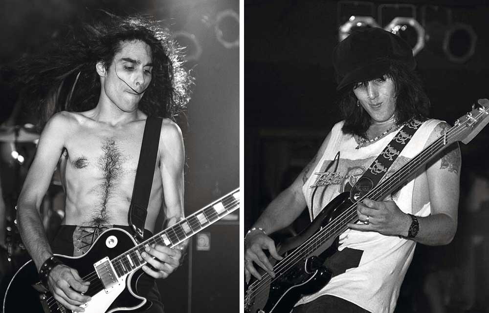 Eric Stacy and Greg Steele onstage at The Station in Florida in 1992