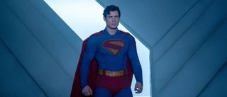 superman in the fortress of solitude in Superman (2025)