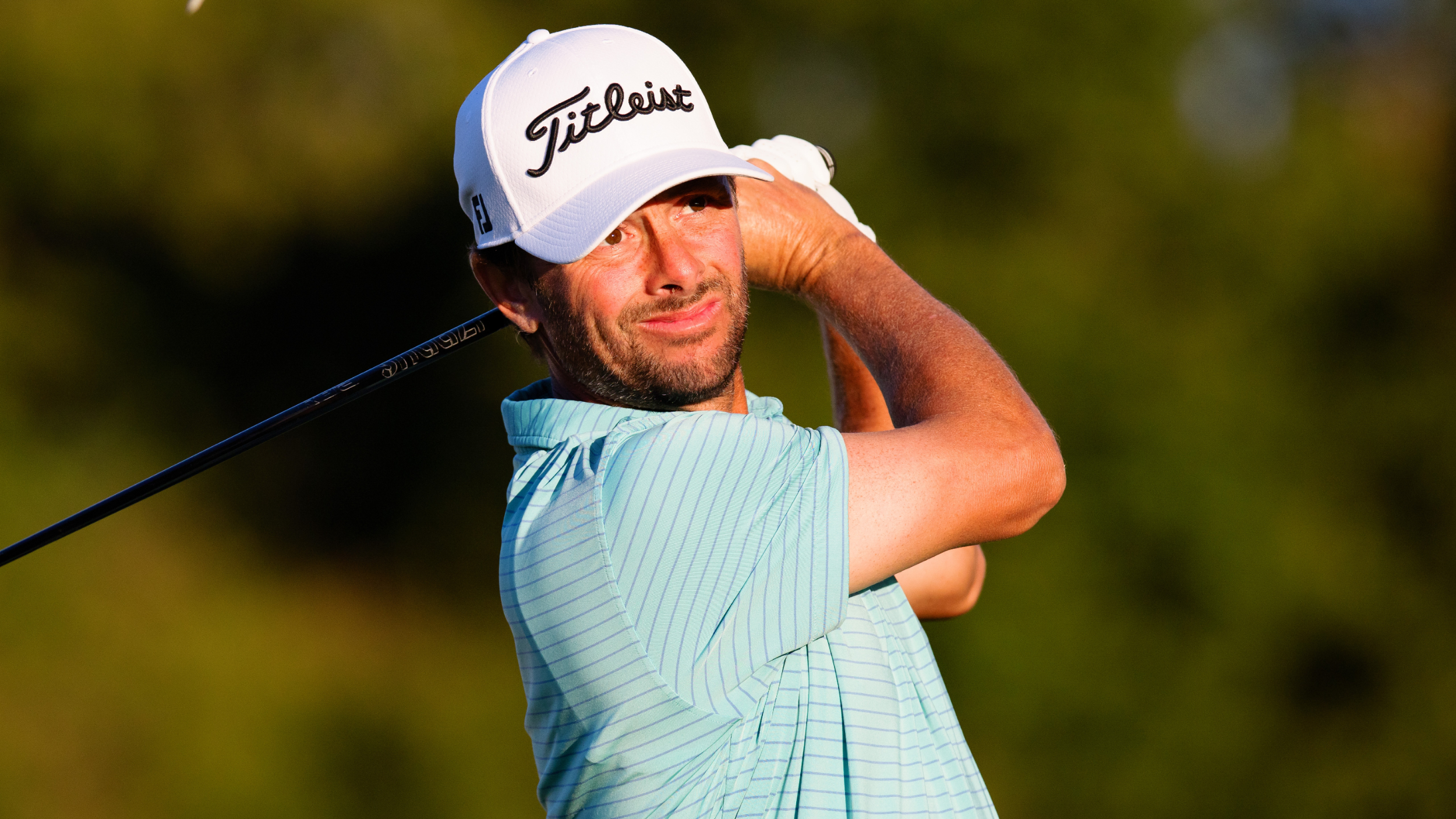 Spencer Levin hitting a drive