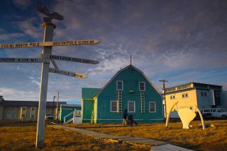 Photo of house in Barrow Alaska, northernmost point in USA.