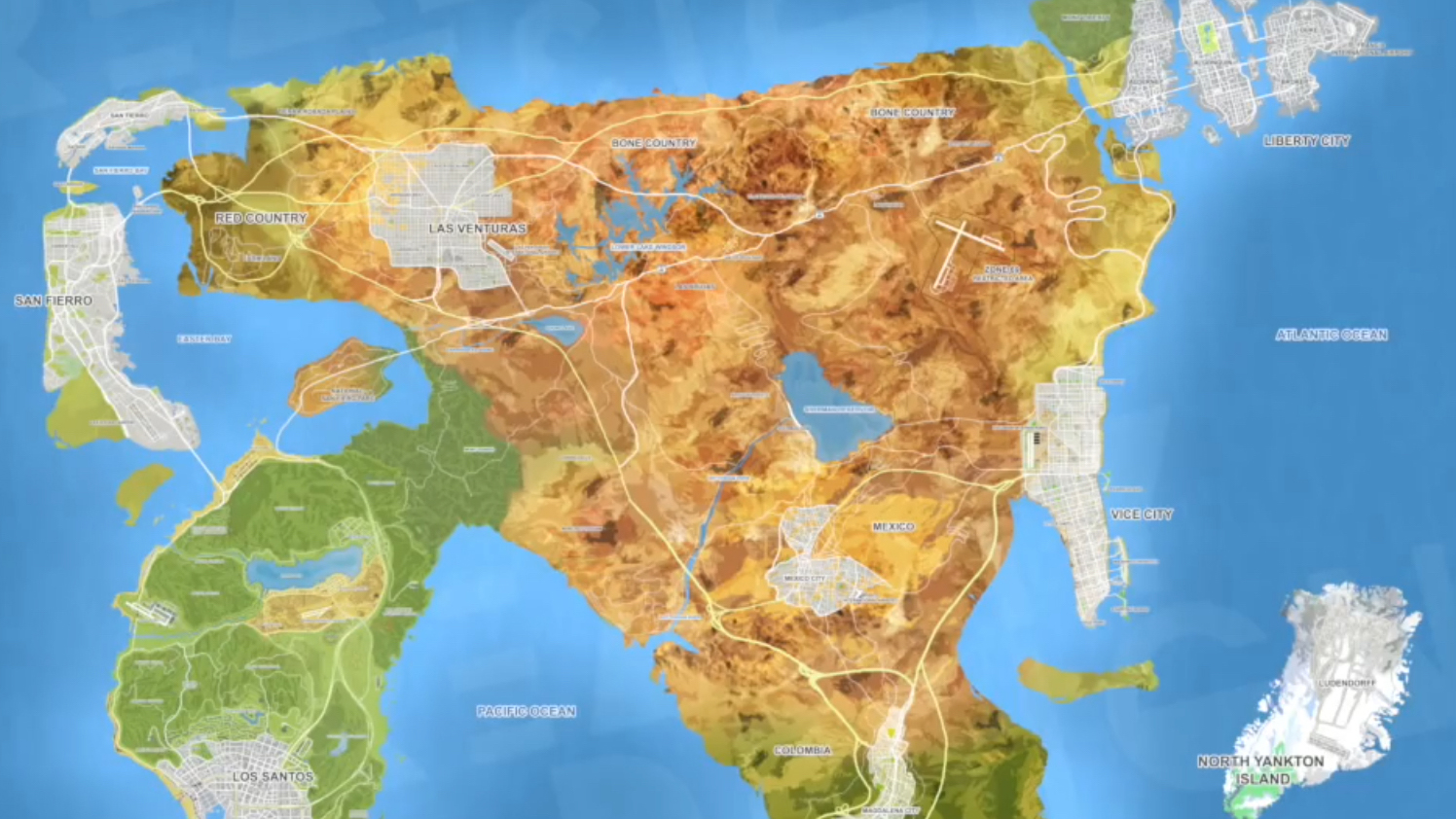 GTA 6 map concept image