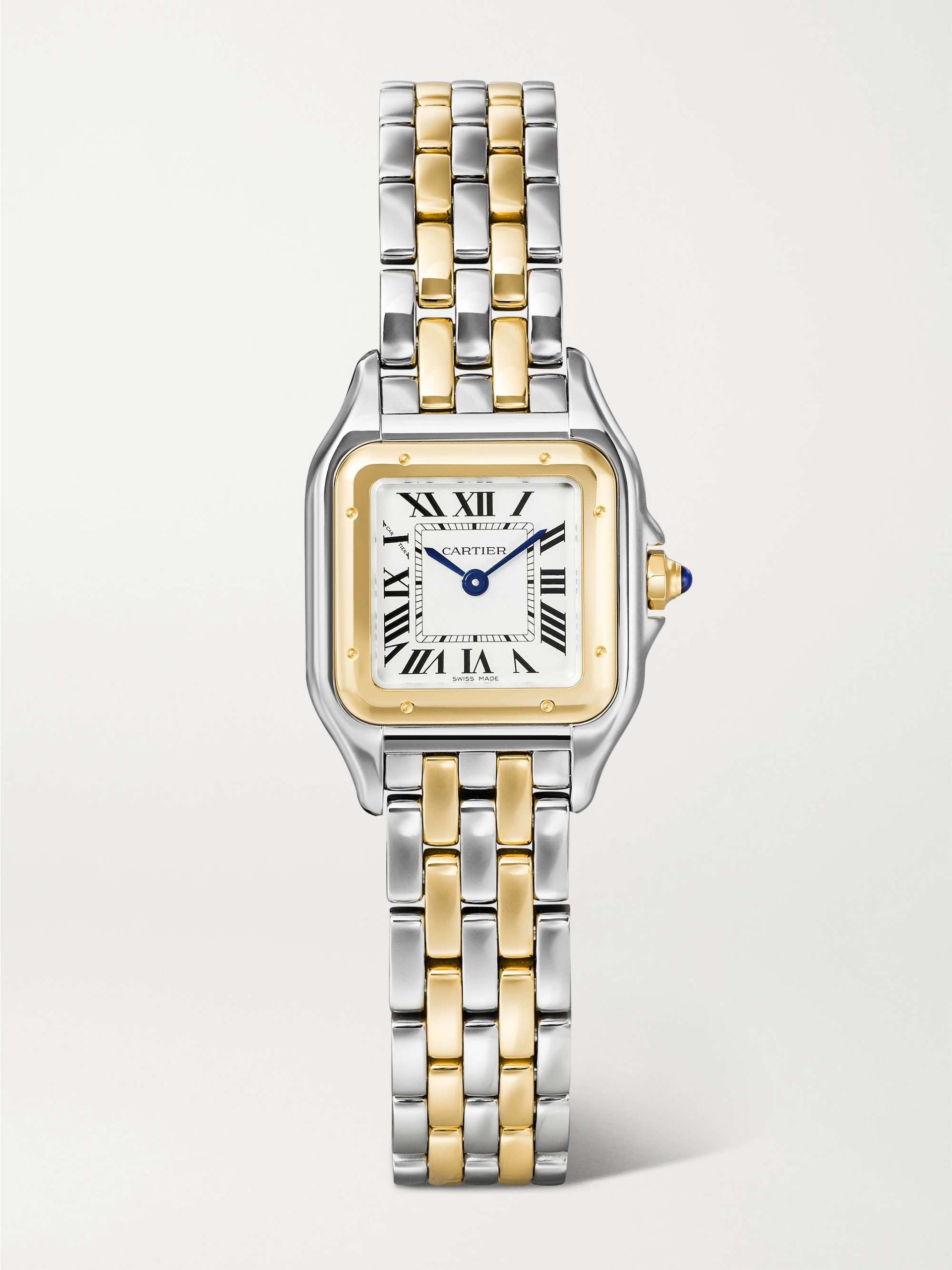 Panthère De Cartier Small 30.2mm 18-Karat Gold and Stainless Steel Watch