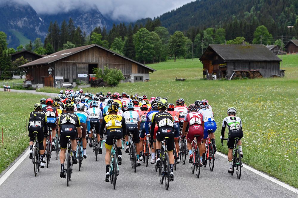 Scenery along the route of stage 5 at Tour de Suisse