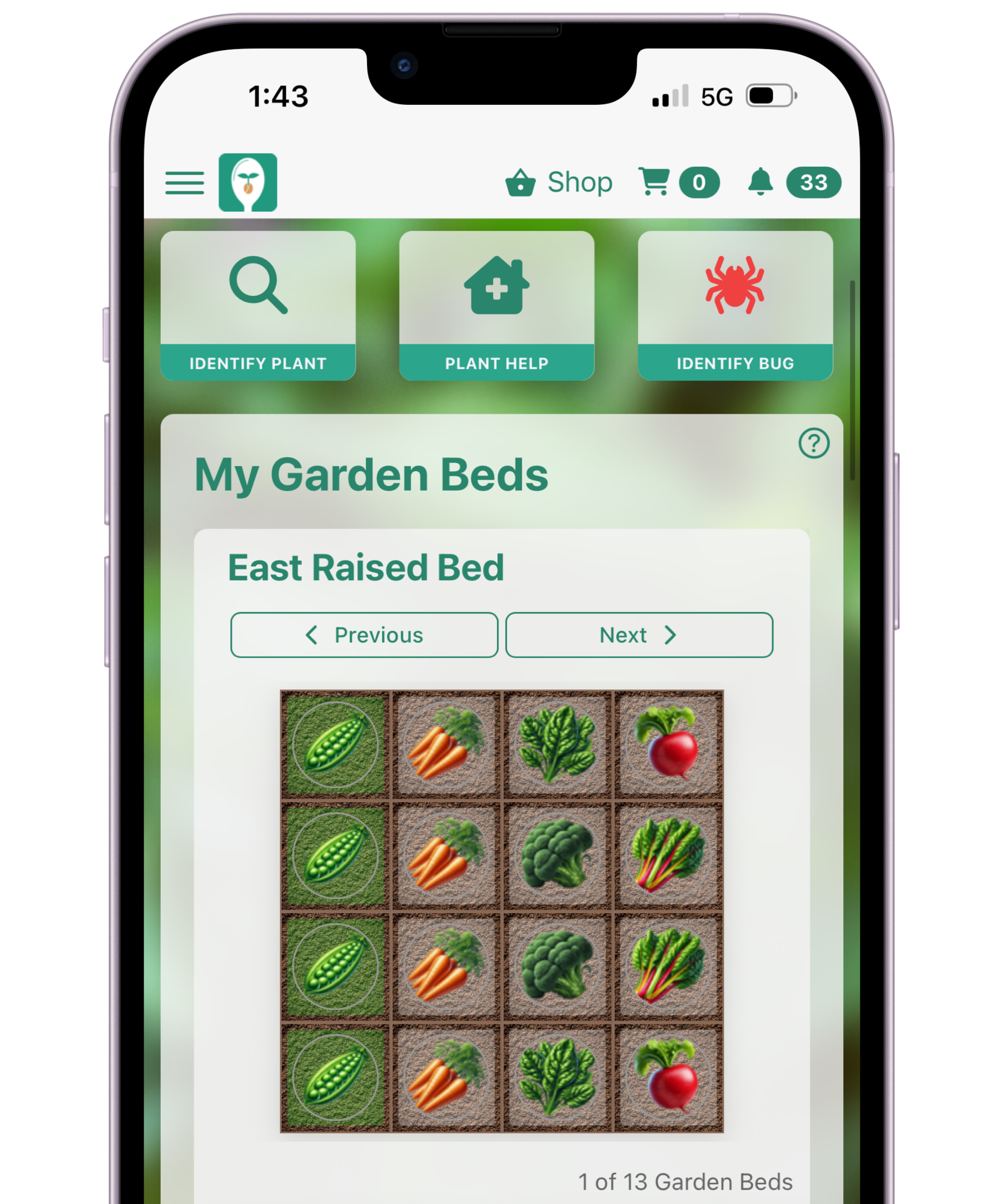 Screenshot of Seed to Spoon app