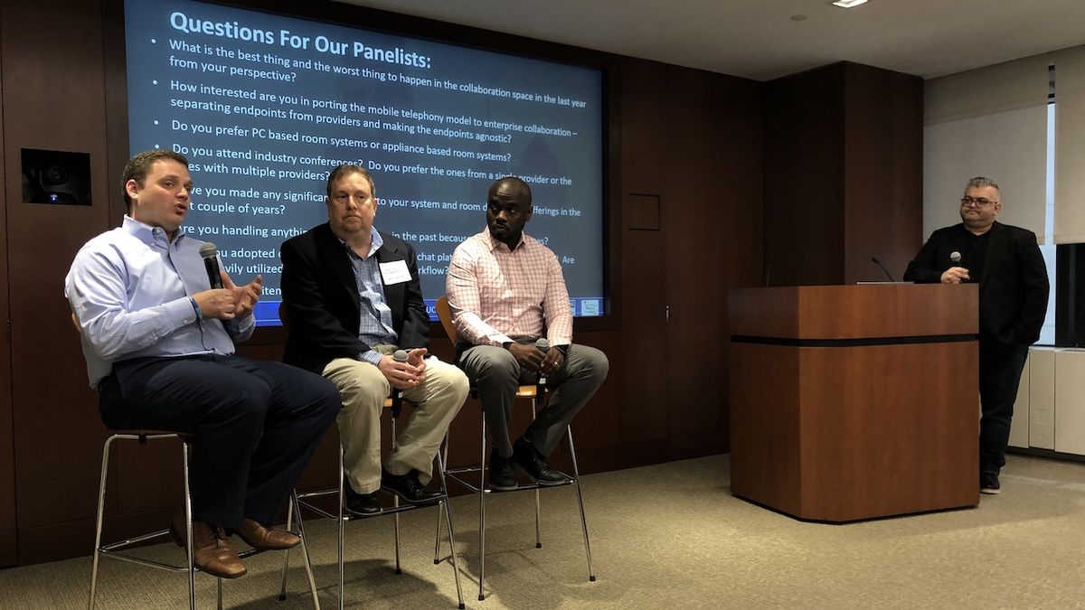 From left: John Hoyt, Marc Cooper, Gary Anselme, and Chris Neto at the kickoff event of Collaboration Week New York.