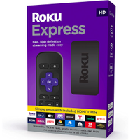 Roku Express |高清流媒体播放器，带高速HDMI线和简单的远程:29.99美元