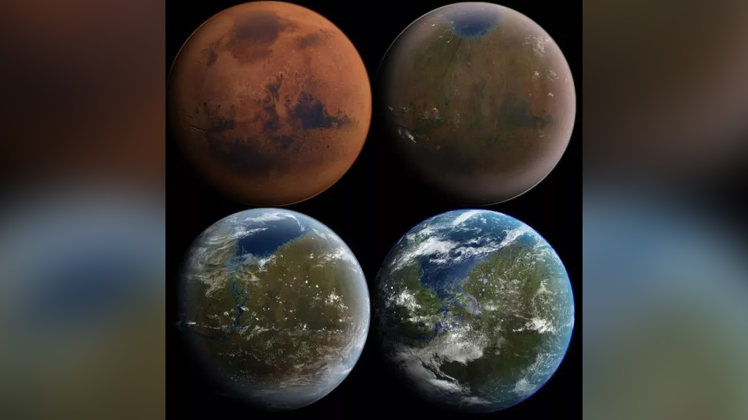 The terraforming of Mars, to a world not unlike ours.
