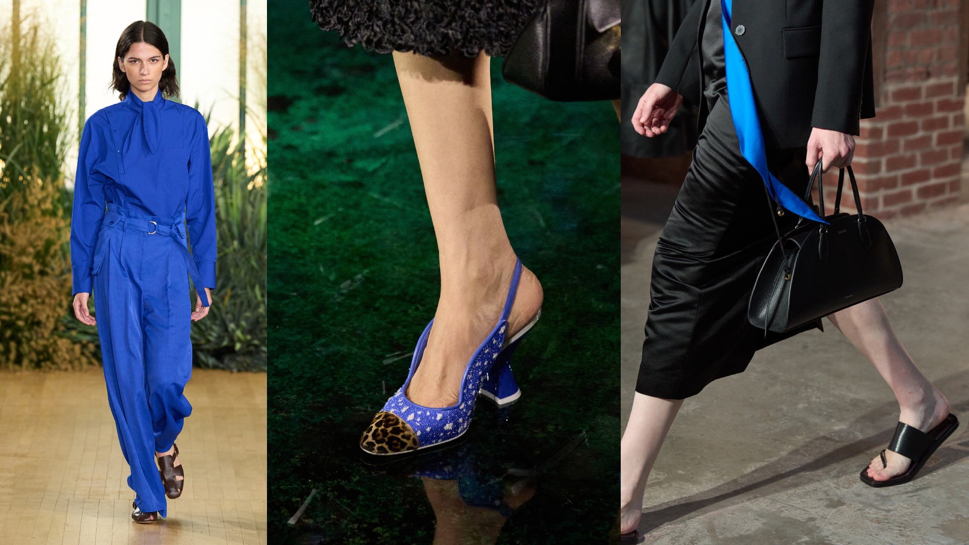TWP, Chanel, Calvin Klein cobalt blue on the runway