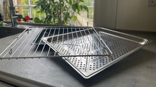 Trays that come with the Smeg 10-in-1 Countertop Oven