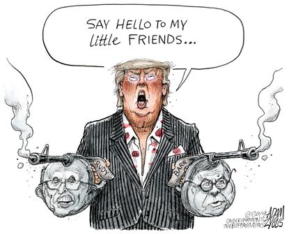 Political Cartoon U.S. Trump Ukraine Barr Giuliani
