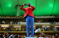 ZAPOPAN, MEXICO - JUNE 23: Congo DR fan Michel Nkuka Mboladinga, also known as Lumumba Vea, is seen before the FIFA World Cup 2026 Group K match between Colombia and Congo DR at Guadalajara Stadium on June 23, 2026 in Zapopan, Mexico. (Photo by Hector Vivas - FIFA/FIFA via Getty Images)