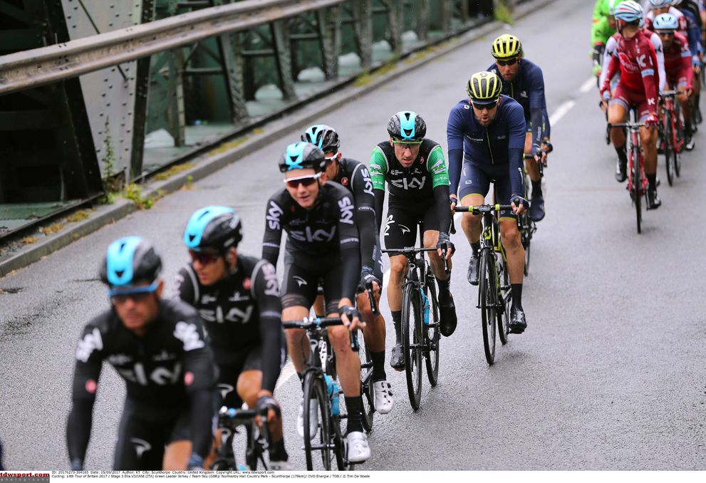 Team Sky set the pace on stage 3 of the Tour of Britain