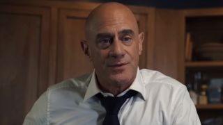Christopher Meloni as Elliot Stabler on Law & Order: Organized Crime.