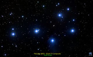 Pleiades by Slooh's T1 Telescope