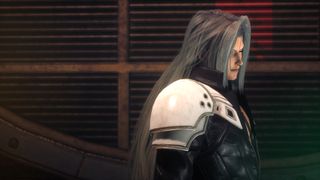 A screenshot of a character from video game Final Fantasy VII