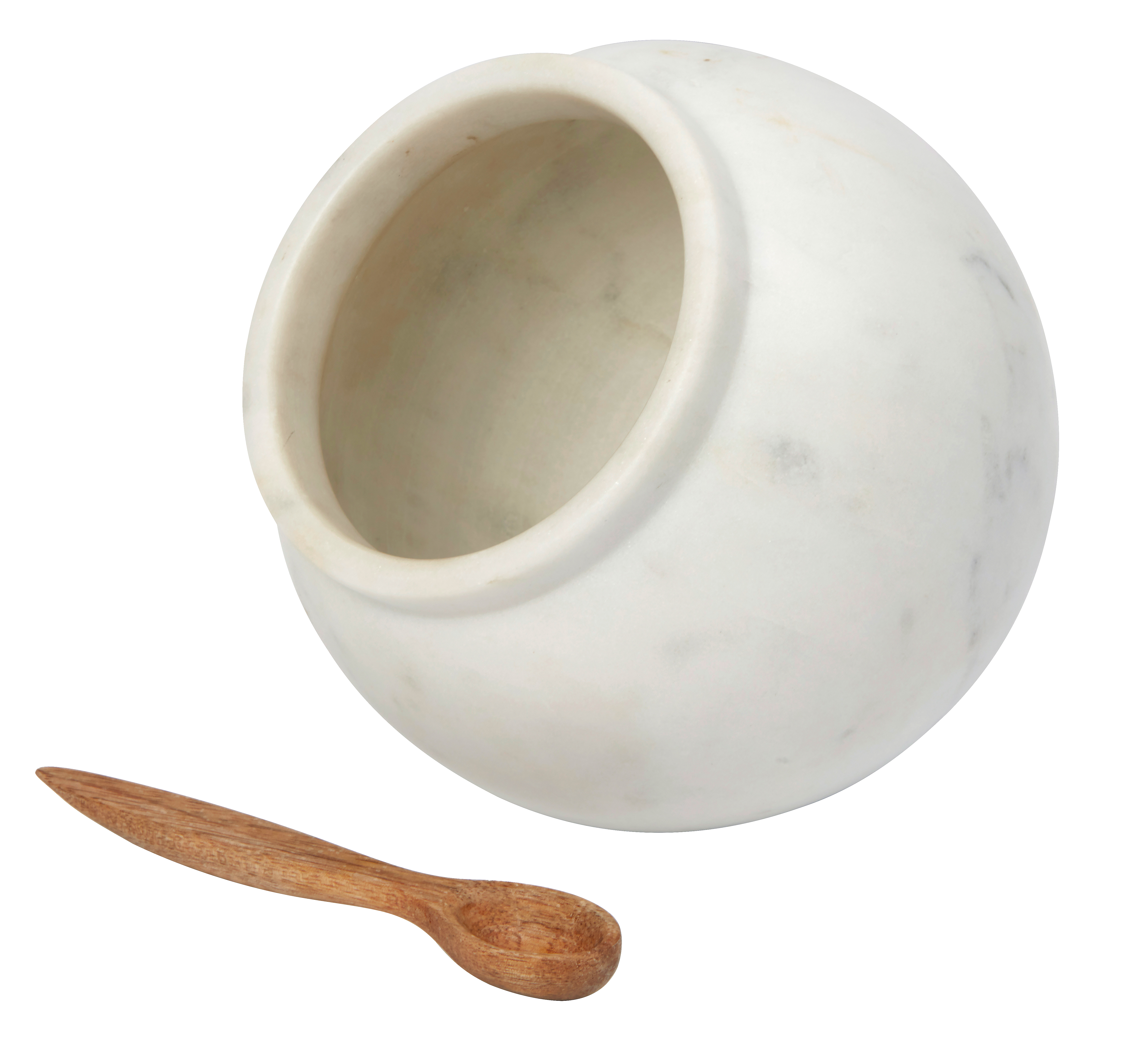 The White Company, Marble Salt Cellar With Spoon | Serveware &amp;amp; Kitchen Accessories | T...