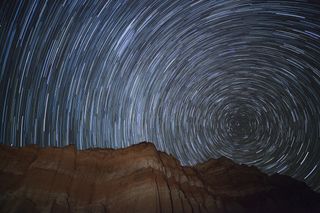 Star Trails and Orionid Meteors