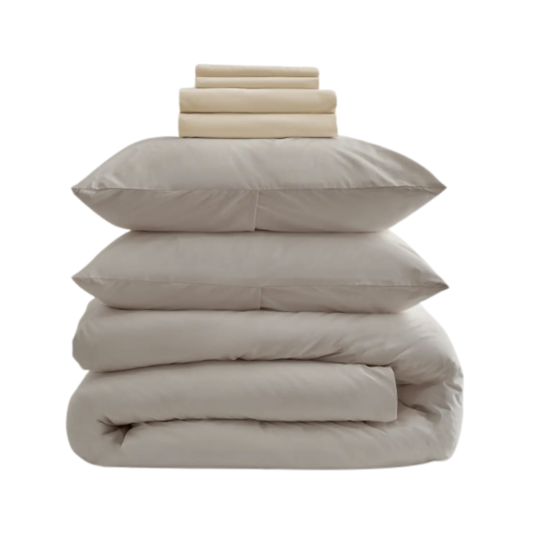 Quince, Classic Organic Percale Deluxe Bedding Bundle