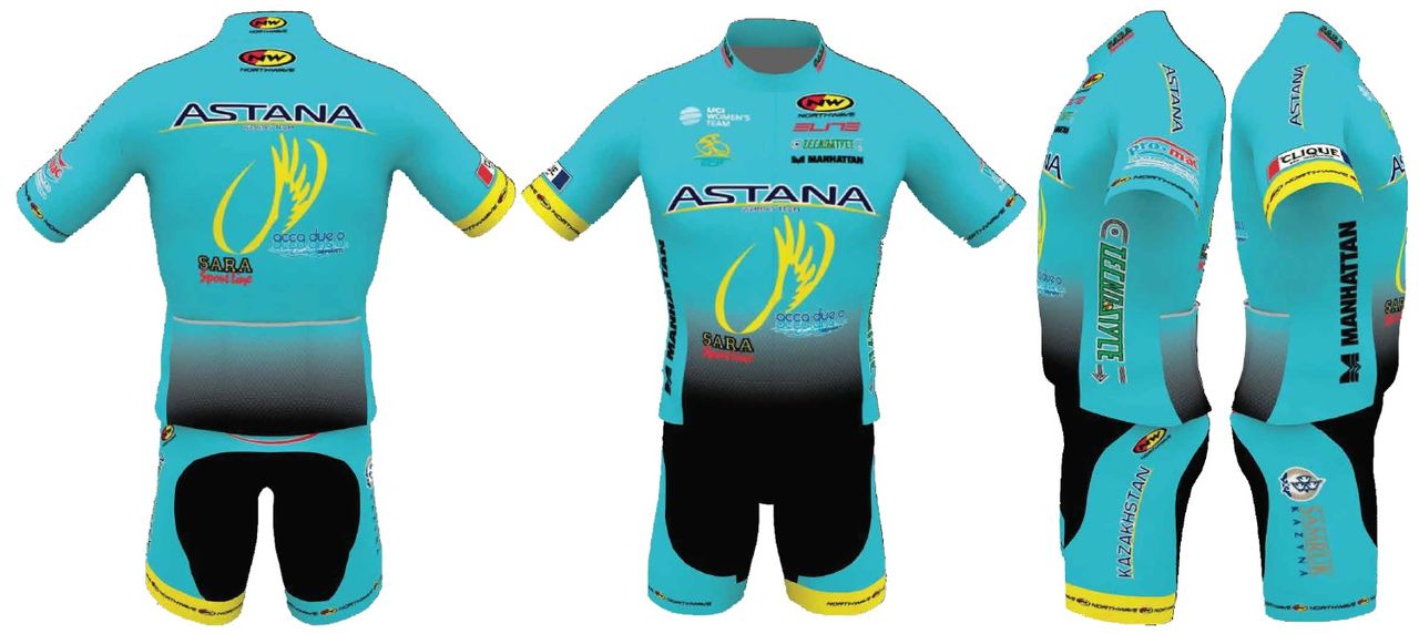 The 2017 Astana Women's Team kit