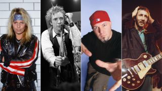 Motley Crue’s Vince Neil, Sex Pistols Johnny Rotten, Limp Bizkit’s Fred Durst and The Who’s Pete Townshend