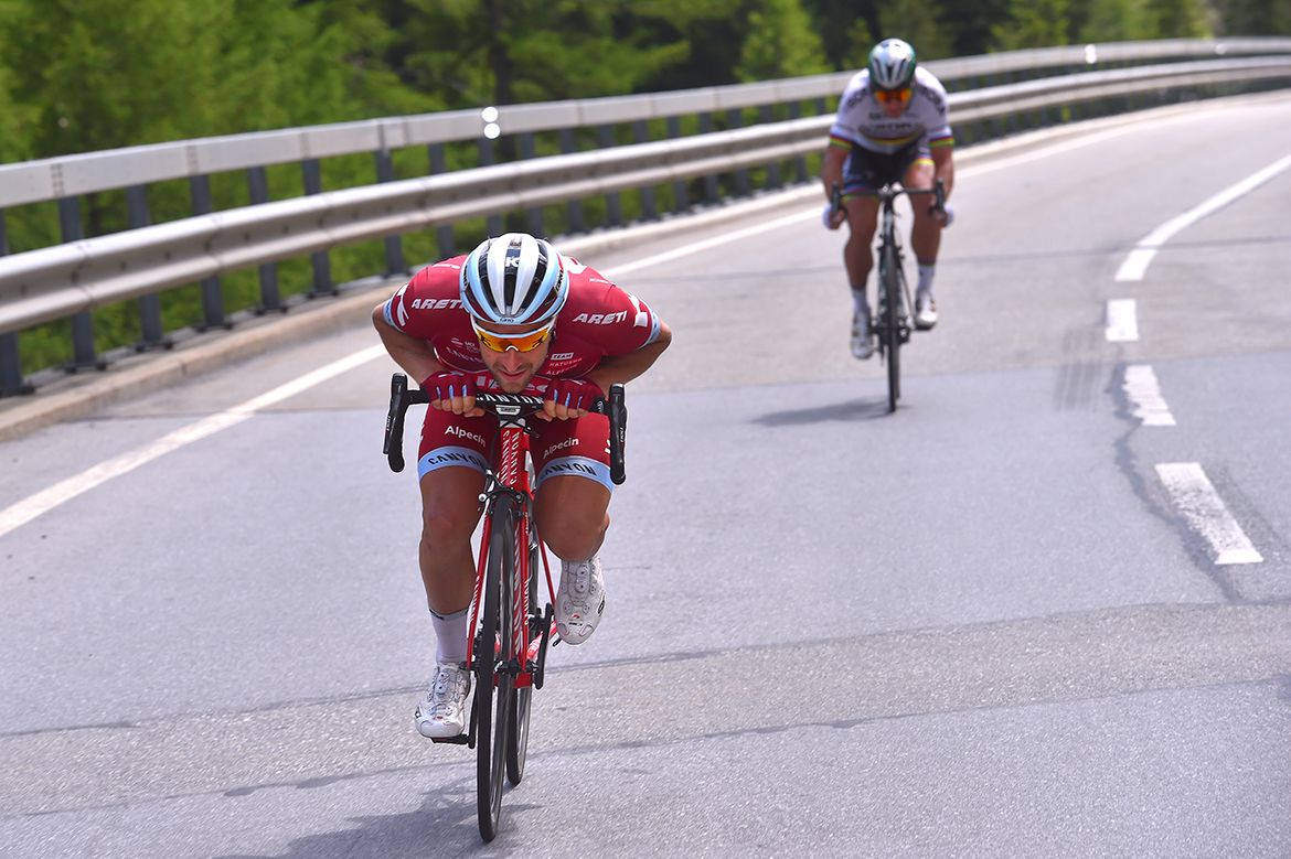 Marco Haller (Katusha) on the descent