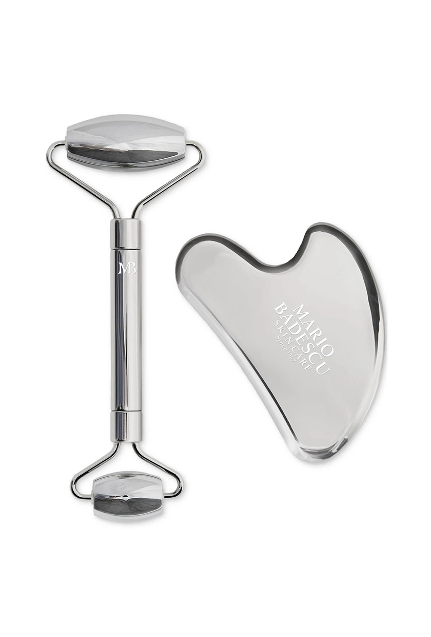 Mario Badescu, Stainless Steel Facial Roller and Gua Sha Set