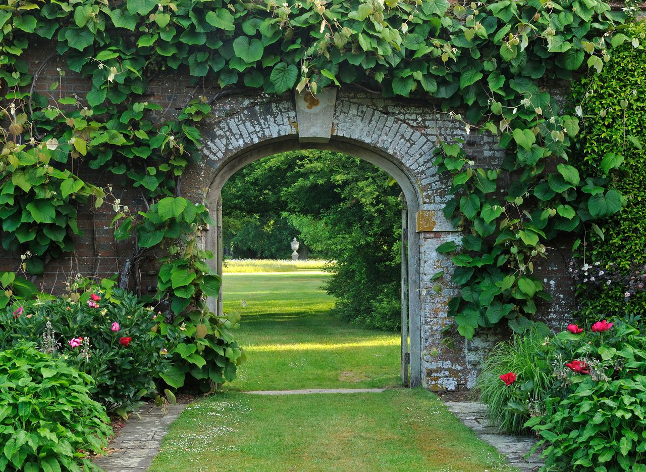 The Private Gardens at Petworth House, West Sussex.