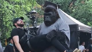 The People v Gorilla Grodd set leaks reveal bizarre first look at The Flash supervillain