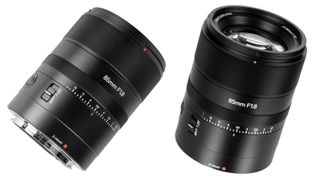 7Artisans 85mm f/1.8 for Z front and back view on a white background