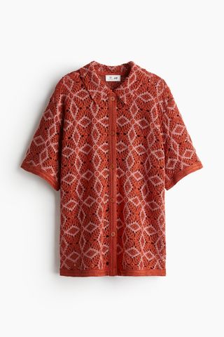 H&M x The White Lotus, Crocheted Shirt