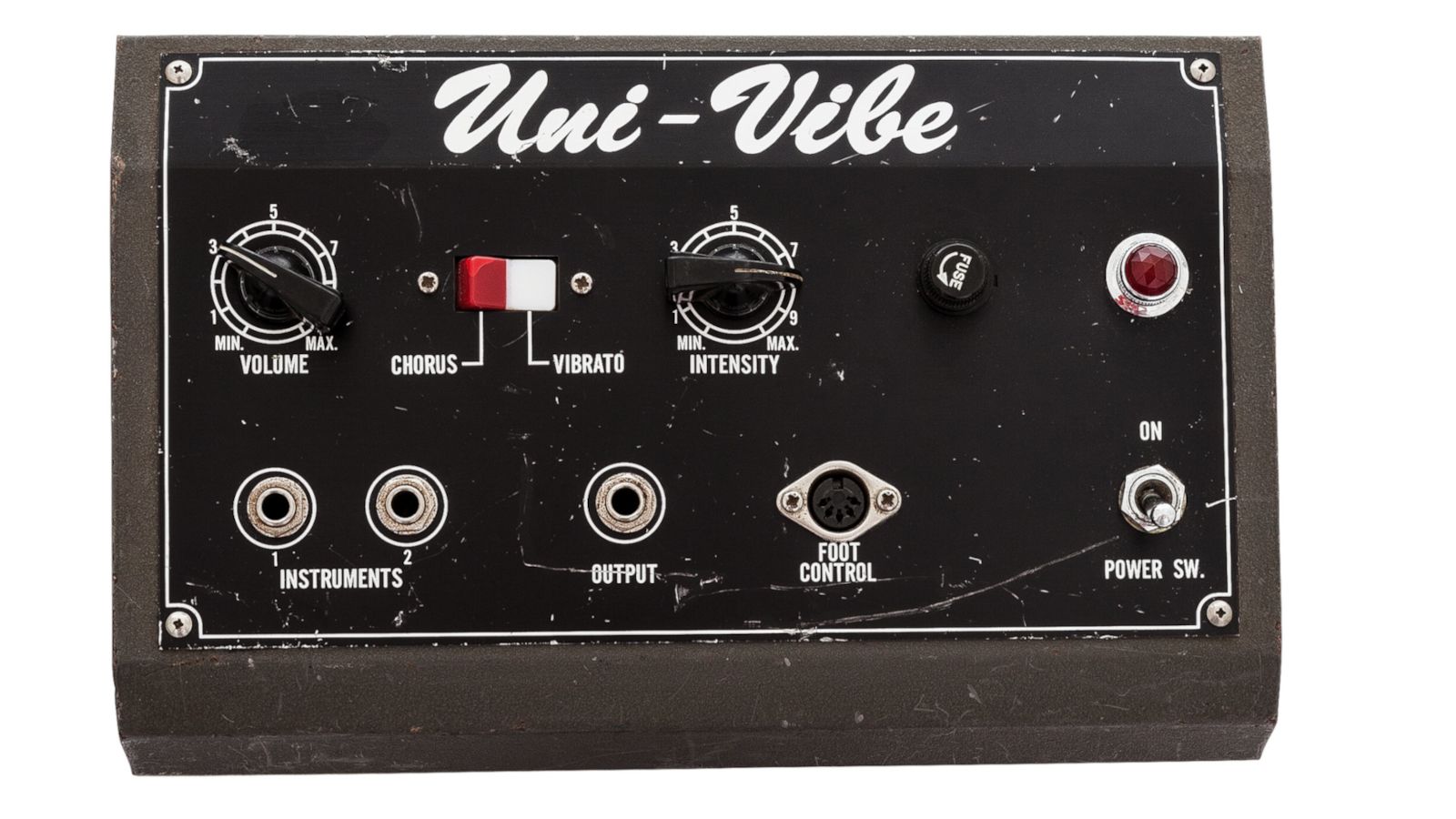 シンエイ　ユニバイブ　uni-vibe The Univox Uni-Vibe was the Final Stompbox to Land in Jimi