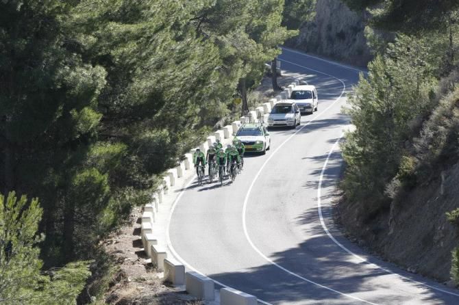 The Belkin team retain their green and black kit for this season