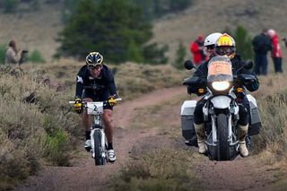 Heading into the Columbine climb, Lance Armstrong was all alone about 1:30 ahead of the next closest rider.