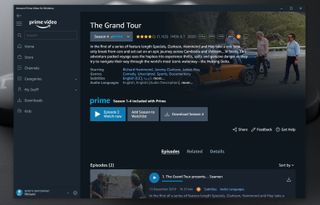 Amazon prime video online app in windows 10