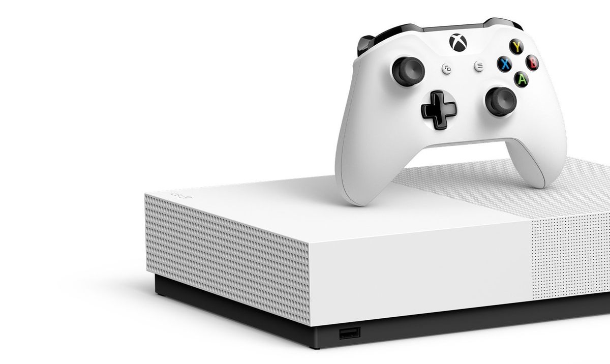 Xbox One S All-Digital Edition still has an eject button and disc drive  port inside