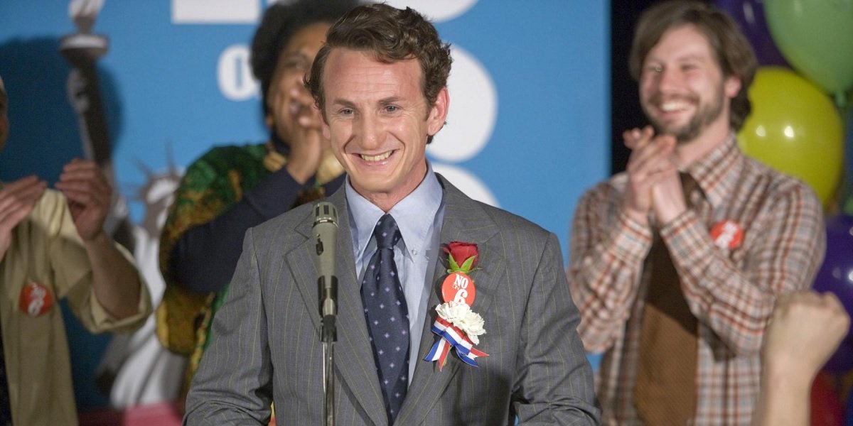 Sean Penn as Harvey Milk in Milk