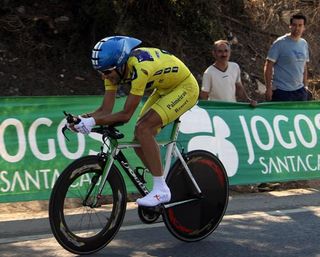 Race leader David Blanco (Palmeiras Resort - Tavira) finished second in the stage 9 time trial and remained atop general classification.