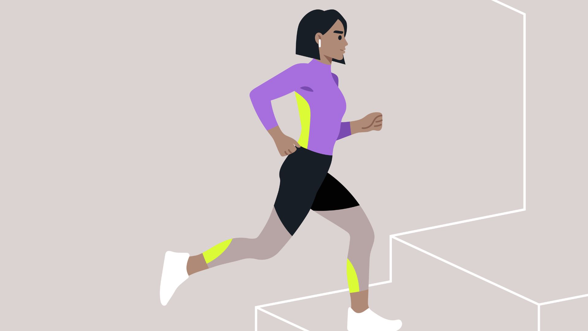 Illustration of a female athlete
