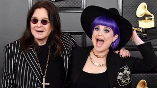 Ozzy Osbourne and his daughter Kelly on the red carpet of the Grammy Awards in 2020