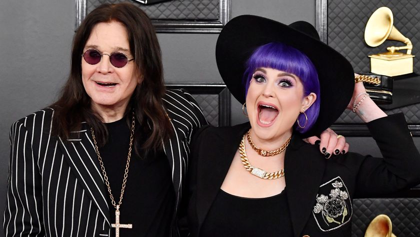 Ozzy Osbourne and his daughter Kelly on the red carpet of the Grammy Awards in 2020